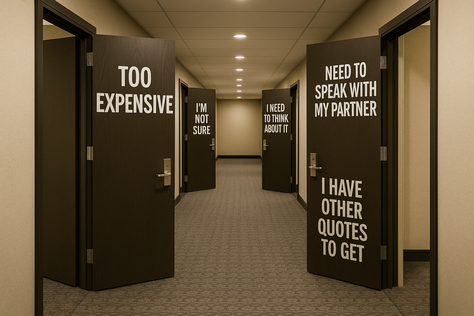 Close the Doors on Sales Objections | Tradecoach for Trades