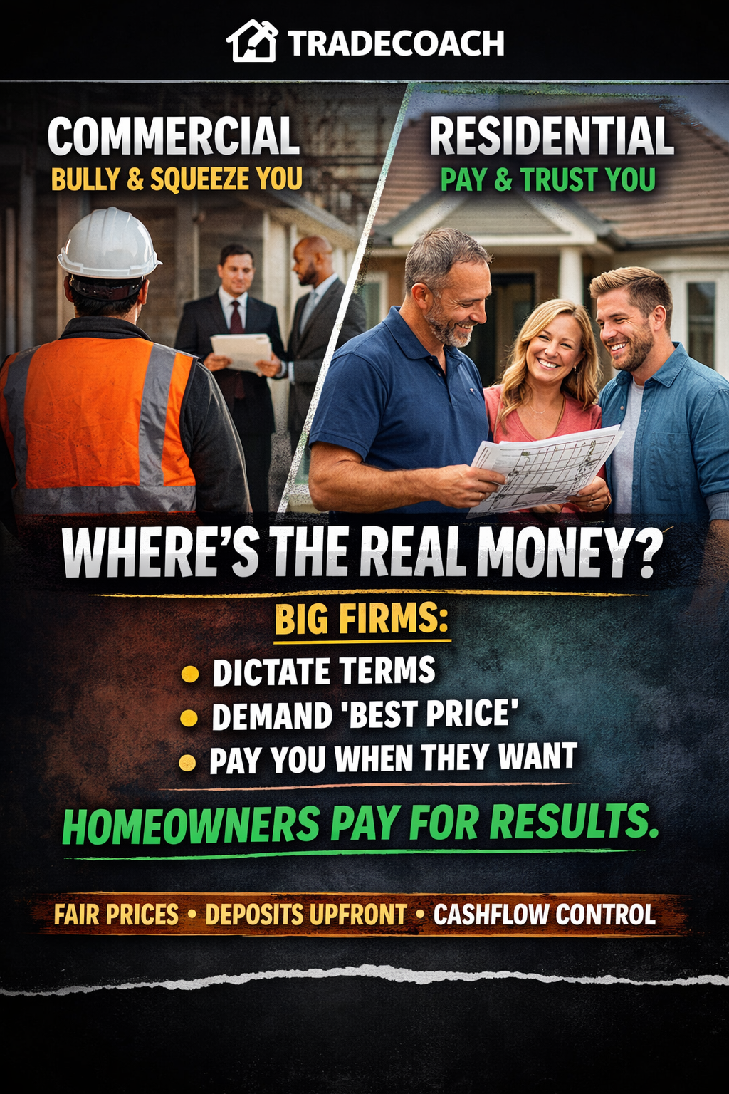 Residential vs Commercial Work for Trades: Where the Real Money Is