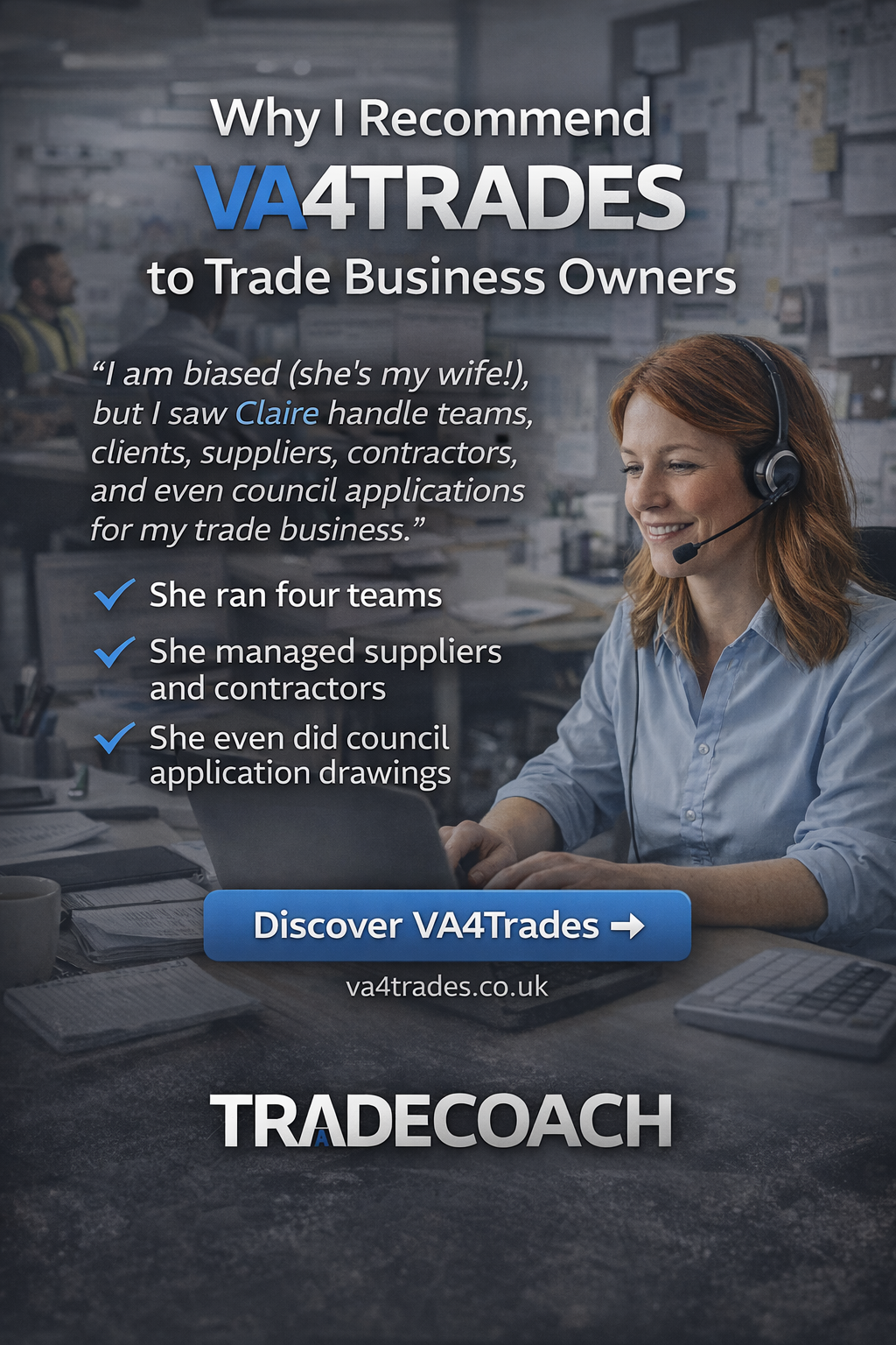 Why TradeCoach Recommends VA4Trades for Trade Business Owners