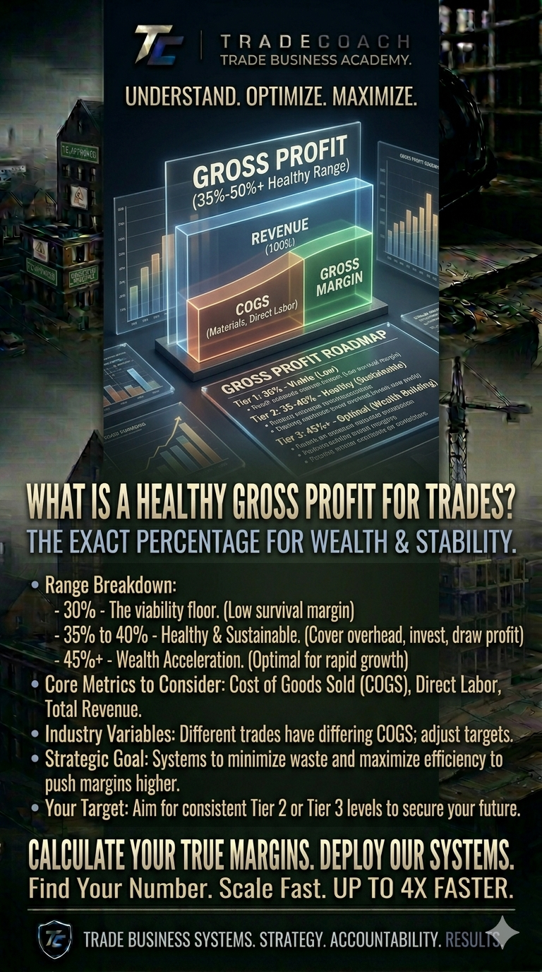 What Is a Healthy Gross Profit Margin for a Trade Business? (The Numbers Every Tradesman Must Know)