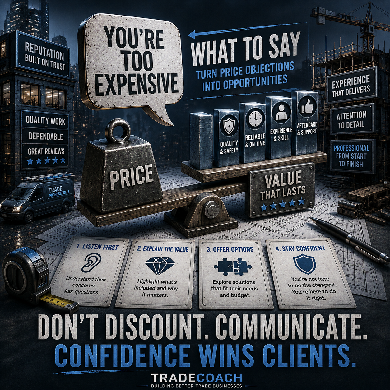 What to Say When a Client Says You’re Too Expensive | TradeCoach